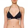 SUNDEK TRIANGOLO ELASTICO LOGO AIDA DONNA Nero -Strada Moda sundek w102ktl3000 top triangolo logo aida donna mare donna 045083601 00400 1