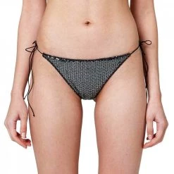 SUNDEK SLIP REGOLABILE PAILETTES ANITA DONNA Nero