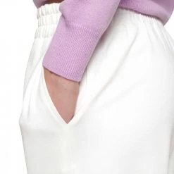 SUNDEK PANTALONI 7/8 PUNTO MILANO FAYE DONNA Bianco -Strada Moda sundek w704trvi300 pantaloni 7 8 punto milano faye donna casual donna 043755301 731 4