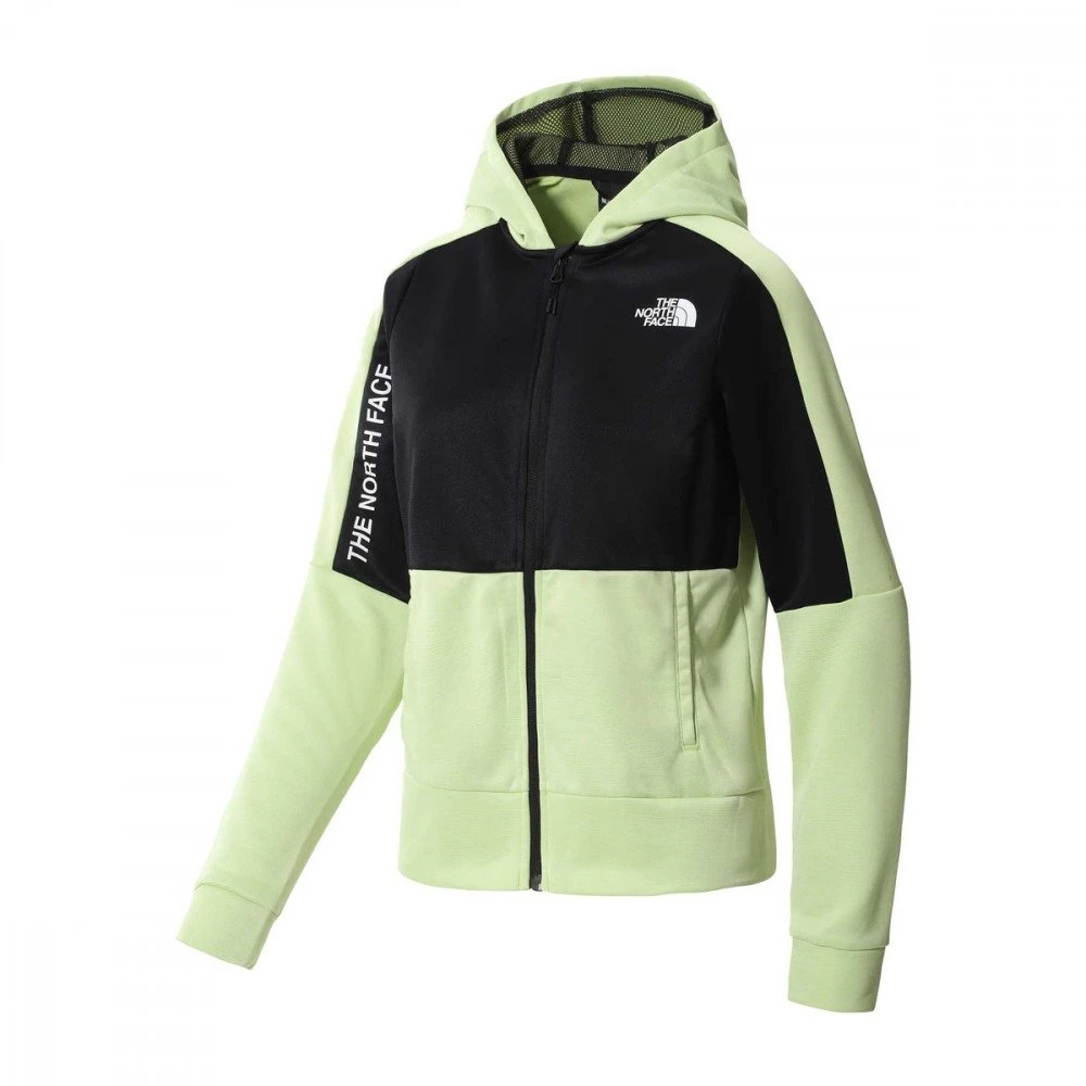 THE NORTH FACE FELPA FULL ZIP FLEECE DONNA Lime 3 THE NORTH FACE FELPA FULL ZIP FLEECE DONNA Lime