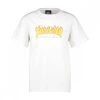 THRASHER T-SHIRT FLAME BAMBINO Bianco -Strada Moda thrasher 311428 t shirt flame bambino abbigliamento bambino 042806101 white 1
