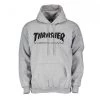 THRASHER FELPA CON CAPPUCCIO SKATE MAG Grigio -Strada Moda thrasher 312671 felpa con cappuccio skate mag street style uomo 034048001 grey 1