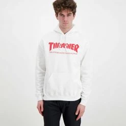 THRASHER FELPA CON CAPPUCCIO SKATE MAG -Strada Moda thrasher 312671 felpa con cappuccio skate mag street style uomo 044800801 whre 3