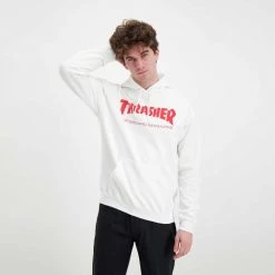 THRASHER FELPA CON CAPPUCCIO SKATE MAG -Strada Moda thrasher 312671 felpa con cappuccio skate mag street style uomo 044800801 whre 5