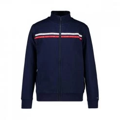 TOMMY HILFIGER FELPA FULL ZIP TAPE BAMBINO Blu
