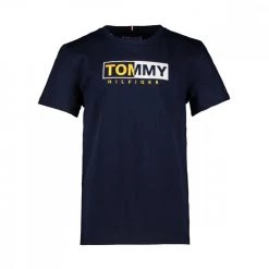 TOMMY HILFIGER T-SHIRT ESSENTIAL GRAPHIC BAMBINO Blu