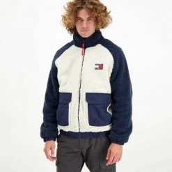 TOMMY JEANS GIACCA REVERSIBLE SHERPA -Strada Moda tommy jeans dm0dm11859 giacca reversible sherpa giacconi uomo 043516801 c87 4