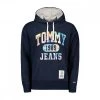 TOMMY JEANS FELPA CON CAPPUCCIO COLLEGIATE TIE DYE Blu -Strada Moda tommy jeans dm0dm12350 felpa cappucccio tie dye college casual uomo 045117001 c87 1
