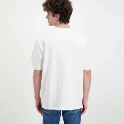 TOMMY JEANS T-SHIRT TOMMY COLLEGIATE Bianco -Strada Moda tommy jeans dm0dm12856 t shirt tommy collegiate casual uomo 045110401 ybr 3