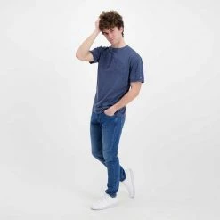 TOMMY JEANS T-SHIRT TONAL TOMMY COLLEGIATE Blu 11 TOMMY JEANS T-SHIRT TONAL TOMMY COLLEGIATE Blu -Strada Moda tommy jeans dm0dm12857 t shirt tonal tommy collegiate casual uomo 045110601 c87 5