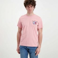 TOMMY JEANS T-SHIRT TOMMY PHILOSOTEE Rosa -Strada Moda tommy jeans dm0dm12858 t shirt tommy philosotee casual uomo 045110901 th9 3