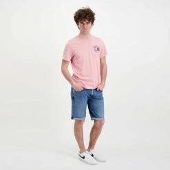 TOMMY JEANS T-SHIRT TOMMY PHILOSOTEE Rosa -Strada Moda tommy jeans dm0dm12858 t shirt tommy philosotee casual uomo 045110901 th9 6