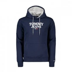 TOMMY JEANS FELPA CON CAPPUCCIO ENTRY Blu