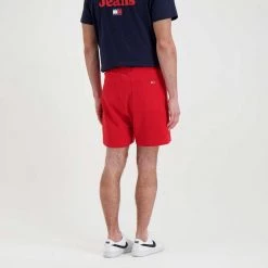 TOMMY JEANS BERMUDA ENTRY GRAPHIC SHORT Rosso -Strada Moda tommy jeans dm0dm13342 bermuda entry graphic short casual uomo 045112401 xnl 4