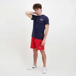 TOMMY JEANS BERMUDA ENTRY GRAPHIC SHORT Rosso -Strada Moda tommy jeans dm0dm13342 bermuda entry graphic short casual uomo 045112401 xnl 5