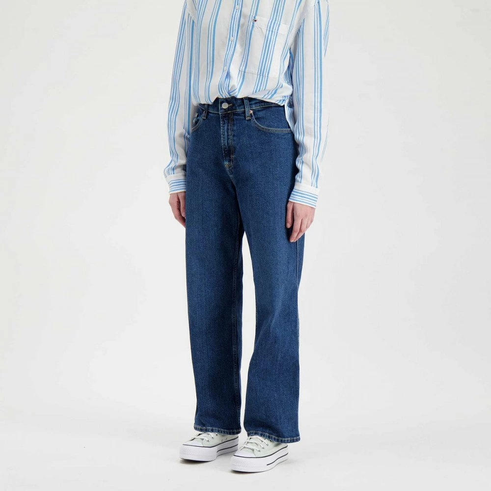 TOMMY JEANS JEANS LOOSE DONNA Blu 6 TOMMY JEANS JEANS LOOSE DONNA Blu - immagine 4