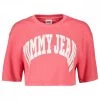 TOMMY JEANS T-SHIRT CROP OVER COLLEGE DONNA Rosa -Strada Moda tommy jeans dw0dw12835 t shirt over crop college donna casual donna 045114701 tij 1