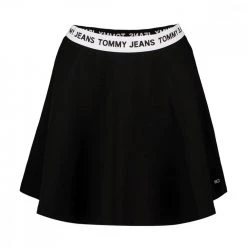 TOMMY JEANS GONNA ELASTICO LOGO DONNA Nero