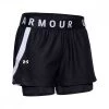 UNDER ARMOUR SHORT PLAY UP 3" 2 IN 1 DONNA Nero