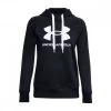 UNDER ARMOUR FELPA CON CAPPUCCIO RIVAL FLEECE LOGO DONNA Nero -Strada Moda under armour 1356318 rival fleece logo hoodie abbigliamento training e palestra donna 044066601 001 1