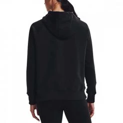 UNDER ARMOUR FELPA CON CAPPUCCIO RIVAL FLEECE LOGO DONNA Nero -Strada Moda under armour 1356318 rival fleece logo hoodie abbigliamento training e palestra donna 044066601 001 4