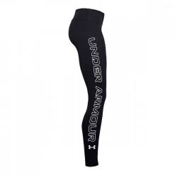 UNDER ARMOUR LEGGINGS UA FAVORITE WORDMARK DONNA Nero -Strada Moda under armour 1356403 ua favorite wm leggings abbigliamento training e palestra donna 044066701 001 3