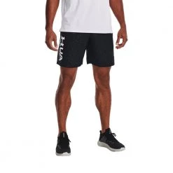 UNDER ARMOUR SHORT WOVEN EMBOSS Nero -Strada Moda under armour 1361432 short woven emboss abbigliamento training e palestra uomo 044898801 002 3