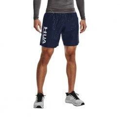 UNDER ARMOUR SHORT WOVEN EMBOSS Blu -Strada Moda under armour 1361432 short woven emboss abbigliamento training e palestra uomo 044898901 409 3