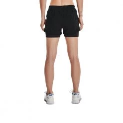 UNDER ARMOUR SHORT ISOCHILL 2IN1 DONNA Nero -Strada Moda under armour 1361582 short isochill 2in1 donna abbigliamento running donna 044938801 001 4