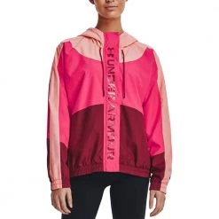 UNDER ARMOUR GIACCA WOVEN RUSH DONNA -Strada Moda under armour 1369845 giacca woven rush donna abbigliamento training e palestra donna 044941601 981 3