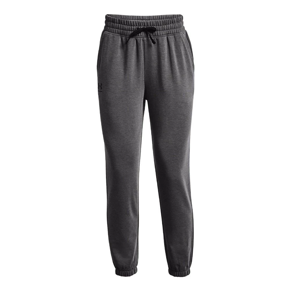 UNDER ARMOUR PANTALONI CON POLSINO RIVAL TERRY DONNA Grigio 3 UNDER ARMOUR PANTALONI CON POLSINO RIVAL TERRY DONNA Grigio