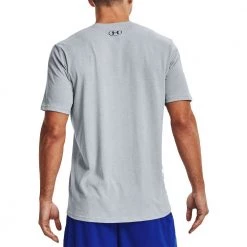 UNDER ARMOUR T-SHIRT BBALL BRANDED WORDMARK Grigio -Strada Moda under armour 1370233 t shirt bball branded wordmark abbigliamento basket uomo 044616701 011 4
