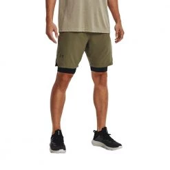 UNDER ARMOUR SHORT VANISH WOVEN Verde -Strada Moda under armour 1370382 short vanish woven abbigliamento training e palestra uomo 044903401 361 3