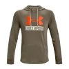 UNDER ARMOUR FELPA CON CAPPUCCIO LOGO RIVAL TERRY Verde -Strada Moda under armour 1370390 felpa cappuccio logo rival terry abbigliamento training e palestra uomo 044904001 361 1