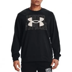 UNDER ARMOUR FELPA GIROCOLLO LOGO RIVAL TERRY Nero 9 UNDER ARMOUR FELPA GIROCOLLO LOGO RIVAL TERRY Nero -Strada Moda under armour 1370391 felpa girocollo logo rival terry abbigliamento training e palestra uomo 044904101 001 3