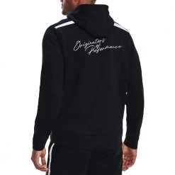 UNDER ARMOUR FELPA GIROCOLLO SUMMIT KNIT Nero -Strada Moda under armour 1370415 felpa summit knit abbigliamento training e palestra uomo 044904501 001 4