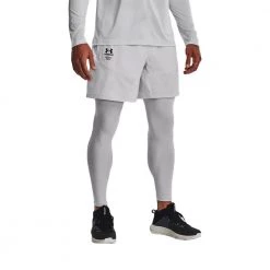 UNDER ARMOUR SHORT WOVEN UNDERPRINT Grigio -Strada Moda under armour 1370416 short woven underprint abbigliamento training e palestra uomo 044904701 014 3