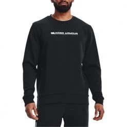 UNDER ARMOUR FELPA GIROCOLLO SUMMIT Nero -Strada Moda under armour 1370417 felpa girocollo summit abbigliamento training e palestra uomo 044904801 001 3