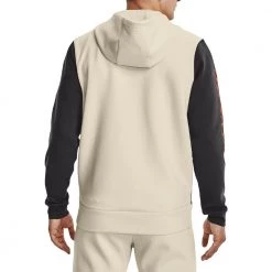 UNDER ARMOUR FELPA FULL ZIP CON CAPPUCCIO SUMMIT KNIT Beige -Strada Moda under armour 1370422 felpa full zip summit knit abbigliamento training e palestra uomo 044904901 279 4