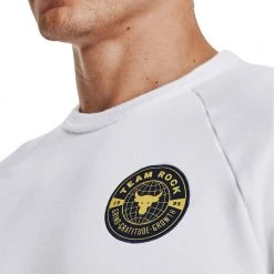 UNDER ARMOUR FELPA GIROCOLLO PROJECT ROCK Bianco -Strada Moda under armour 1370452 felpa girocollo pjt rock abbigliamento training e palestra uomo 044905201 100 5