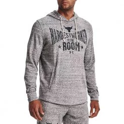 UNDER ARMOUR FELPA CON CAPPUCCIO PROJECT ROCK Bianco -Strada Moda under armour 1370458 felpa con cappuccio project rock abbigliamento training e palestra uomo 044905701 112 3