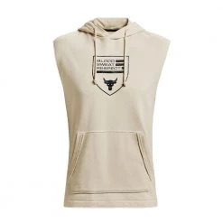 UNDER ARMOUR FELPA SMANICATA PJT ROCK Beige