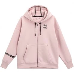 UNDER ARMOUR FELPA ZIP E CAPPUCCIO SUMMIT KNIT DONNA Rosa