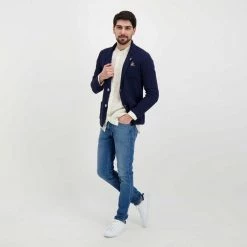 V2 GIACCA OCCHIO DI PERNICE CON POCHETTE -Strada Moda v2 gupope giacca occhio di pernice con pochette casual uomo 045118501 bl 6