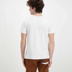 V2 T-SHIRT PORTOFINO Bianco -Strada Moda v2 tuprt t shirt portofino casual uomo 045121401 bia 3