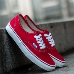 VANS AUTHENTIC Rosse Rosso -Strada Moda vans vee3red authentic rosse tutte sneaker uomo 023626101 red 6