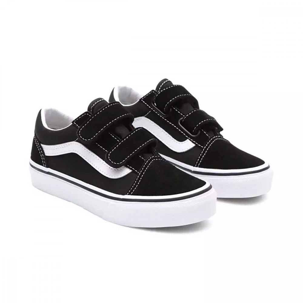VANS OLD SKOOL VELCRO BAMBINO Nero 4 VANS OLD SKOOL VELCRO BAMBINO Nero - immagine 2