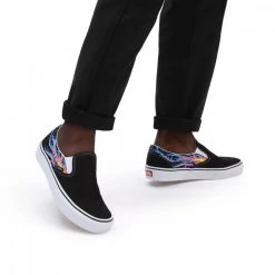VANS SLIP-ON ELECTRIC FLAME Nero 12 VANS SLIP-ON ELECTRIC FLAME Nero -Strada Moda vans vn000xg8b03 slip on electric flame tutte sneaker uomo 044512001 b03 5