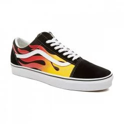 VANS OLD SKOOL FLAME Nero -Strada Moda vans vn0a38g1phn old skool flame tutte sneaker uomo 041217201 phn 3