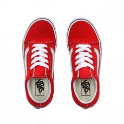 VANS OLD SKOOL LOGO BAMBINO Rosso -Strada Moda vans vn0a4buujv6 old skool logo bambino tutte sneaker bambino 044483101 jv6 4